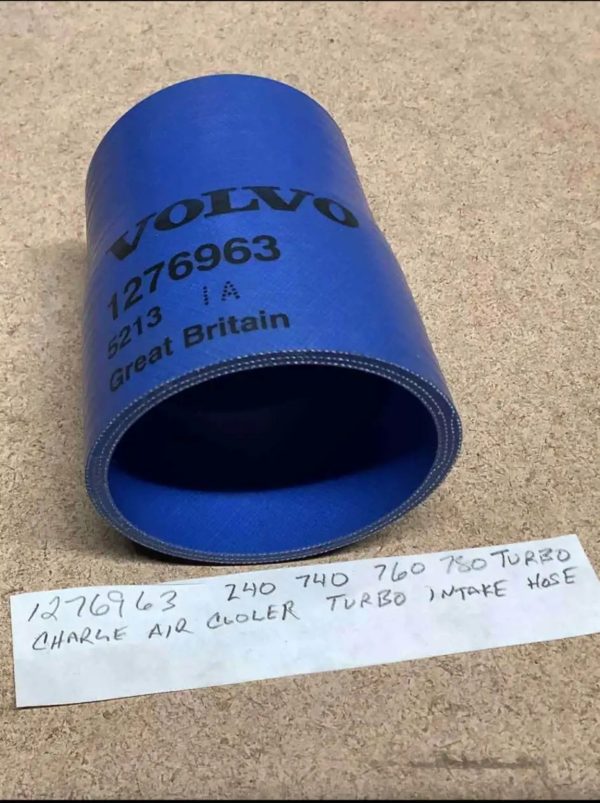 Volvo 240 and 740 TURBO MODELS - charge air cooler turbo intake hose NOS OEM ORIGINAL #1276963